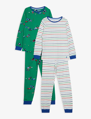 Joules Printed set of two cotton pyjamas 2-10 years