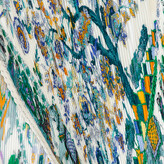 Thumbnail for your product : Hermes White Fantaisies Indiennes Printed Plisse Silk Scarf
