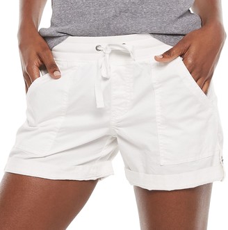 kohls womens elastic waist shorts