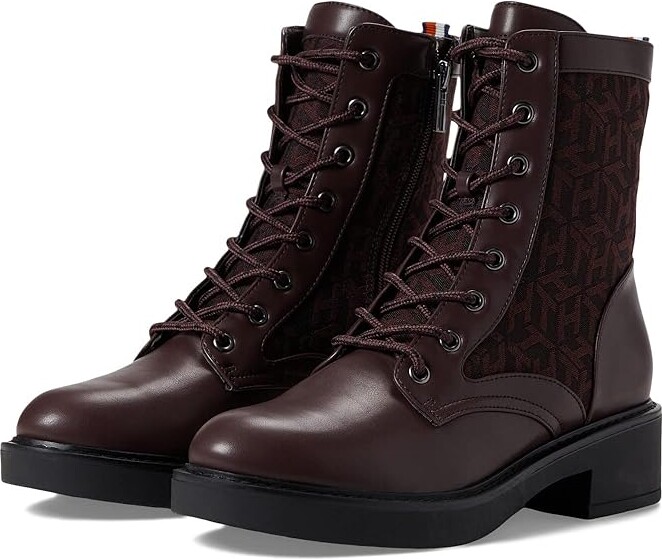 Laced Burgundy Boot | ShopStyle