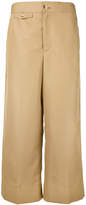 Thumbnail for your product : Helmut Lang cropped wide-leg trousers