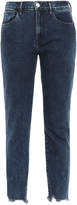 Thumbnail for your product : 3x1 Cropped Distressed High-rise Slim-leg Jeans