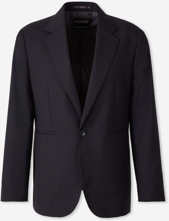 Amiri Aged Black Cotton Core Double Slanted Trucker Jacket