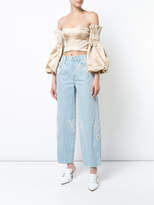 Thumbnail for your product : Jonathan Simkhai pleated off-the-shoulder top