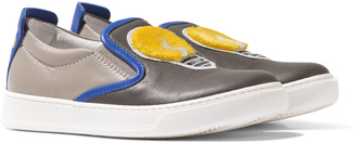 Fendi Blue Slip-On Lightbulb Shoes