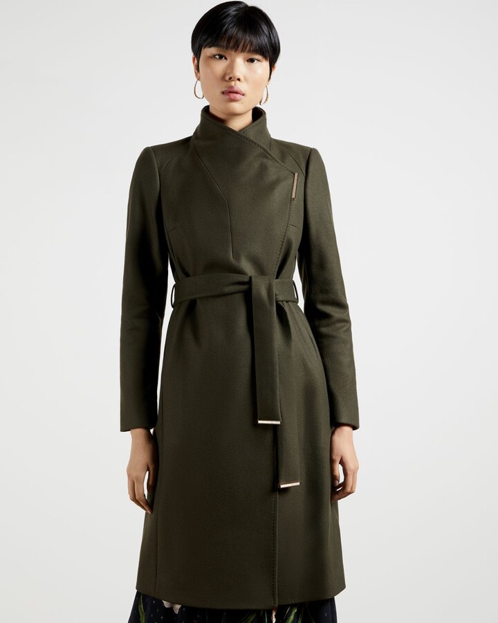 green ted baker coat