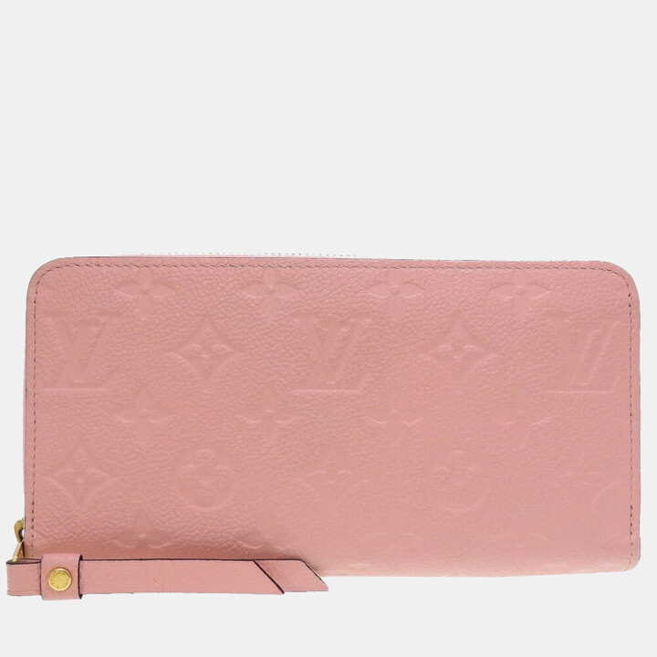 Louis Vuitton LOUIS VUITTON Portefeuille Lock Mini Trifold Wallet Leather Pastel  Pink M81232 RFID