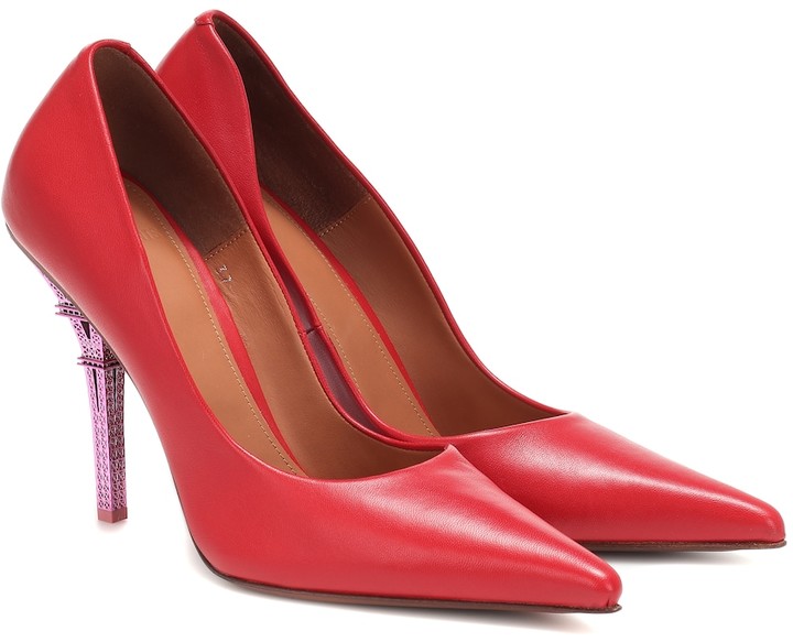 Red Leather High Heels | Shop the world's largest collection of fashion |  ShopStyle UK
