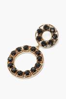 Thumbnail for your product : boohoo Statement Diamante Double Circle Earrings