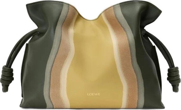Loewe Flamenco Landscape Medium Leather Clutch