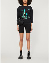 Thumbnail for your product : Calvin Klein Iridescent monogram cotton-jersey sweatshirt