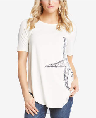 Karen Kane Starfish Graphic T-Shirt