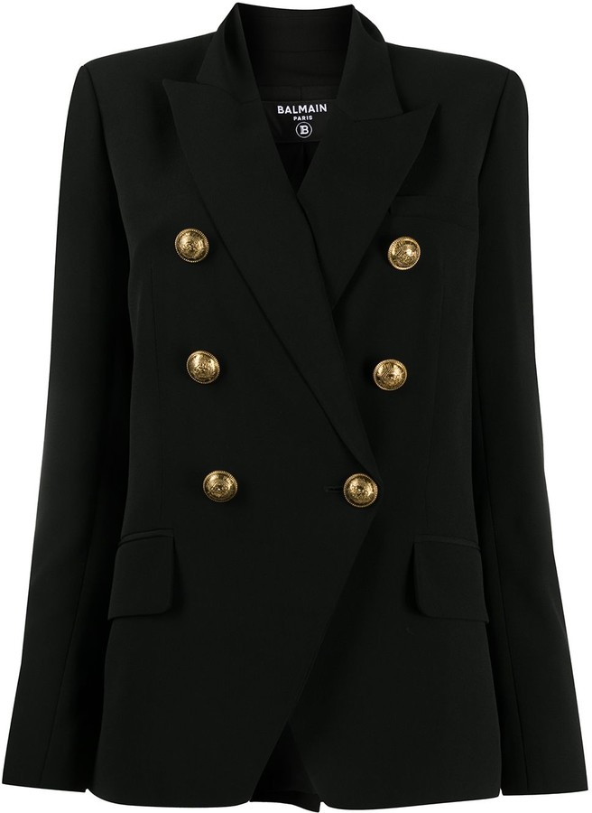 black blazer with buttons