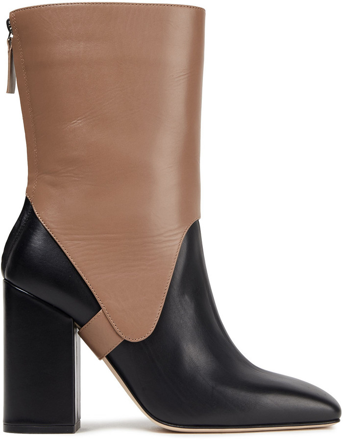 two tone tall boots