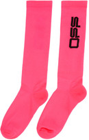 Thumbnail for your product : Off-White Pink Wavy Logo Socks