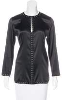 Thumbnail for your product : Les Copains Embellished Silk Top