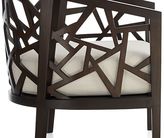 Thumbnail for your product : Crate & Barrel Ankara Truffle Frame Chair with Fabric Cushion