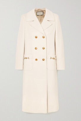 Gucci Horsebit-detailed Double-breasted Wool-twill Coat