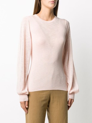 See by Chloe Long-Sleeve Fitted Jumper