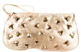Thumbnail for your product : Tod's Metallic Embellished Leather Wristlet