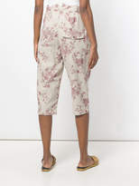 Thumbnail for your product : Aleksandr Manamis floral print cropped trousers