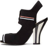 Thumbnail for your product : Fendi Black Stretch Sock Sandals