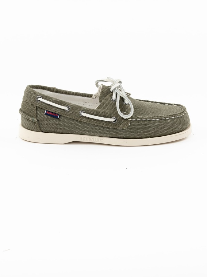 canvas boat loafers