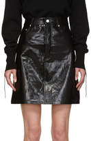 Thumbnail for your product : Helmut Lang Black Patent Leather Five-Pocket Miniskirt
