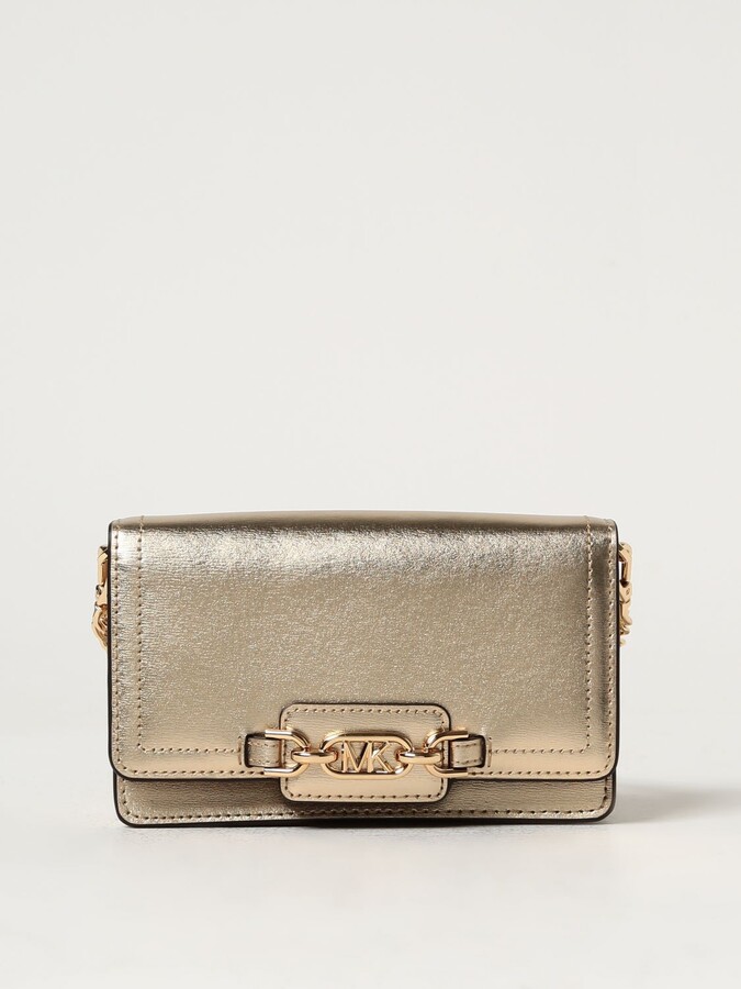 Michael Kors Gold Fulton Sm Flap Leather Handbag Reptile Pattern - Michael  Kors bag - | Fash Brands