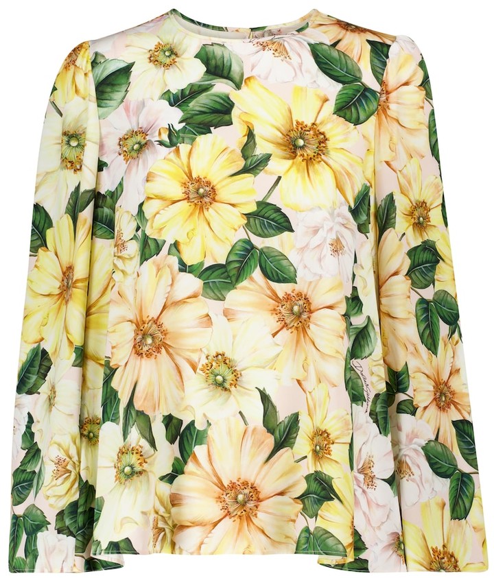Dolce And Gabbana Silk Blouse | Shop the world's largest collection of  fashion | ShopStyle