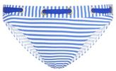 Thumbnail for your product : New Look Kelly Brook White and Blue Eyelet Bikini Bottoms