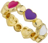 Thumbnail for your product : Little Miss Twin Stars & Molly Glitz Twin Stars Alternating Circle & Multicolor Enamel Heart Ring