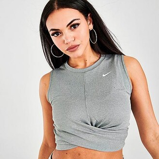Nike Women's Dri-FIT Twist Cropped Training Tank Top - ShopStyle