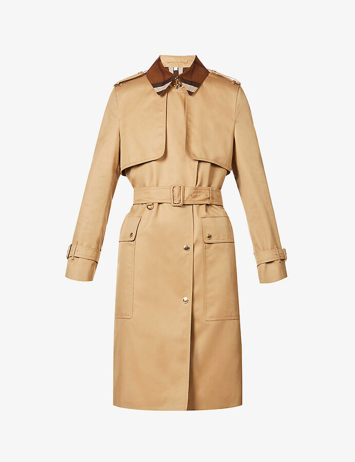 Burberry Check Trench Coat | Shop the world's largest collection 