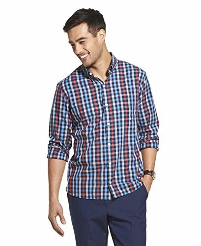 van heusen men's never tuck long sleeve shirt