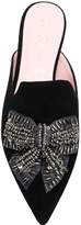 Thumbnail for your product : Pretty Ballerinas bead embroidered pointed mules