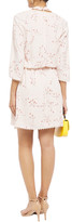 Thumbnail for your product : Joie Dakoda Gathered Floral-print Crepe De Chine Mini Dress