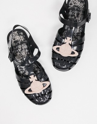 womens black jelly shoes