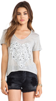 Thumbnail for your product : 291 Flower Heart Uneven Hem Tee