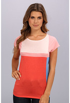 Thumbnail for your product : Lacoste Short Sleeve Color Block Slub Jersey Tee-Shirt