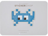 Thumbnail for your product : Anya Hindmarch Space Invader Textured-Leather Sticker