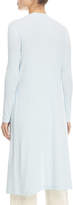Thumbnail for your product : Rosetta Getty Split-Front Long-Sleeve Mercerized Cotton Rib Jersey Cardigan