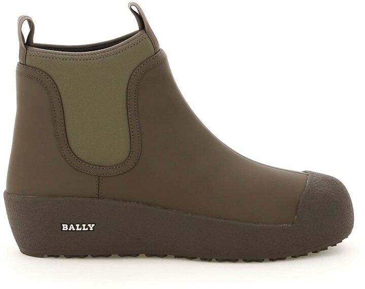 Bally Rubber-coated Leather Boots - ShopStyle