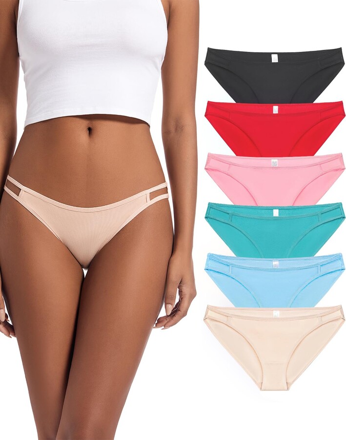 24 Pack Variety of Womens Underwear Pack T-Back Thong Bikini Hipster Briefs  Cotton Lace Panties