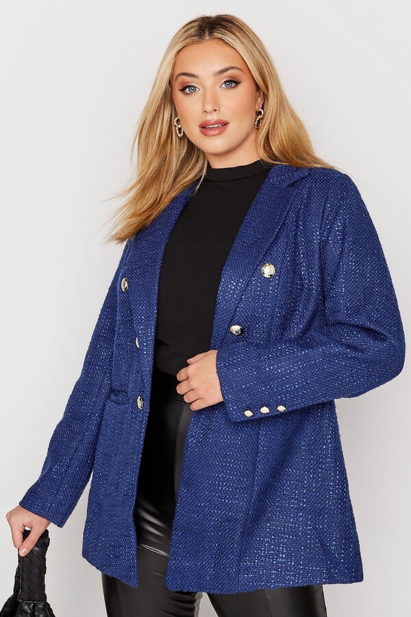 Yours Boucle Blazer ShopStyle