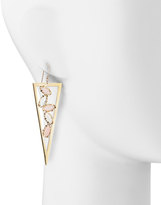 Thumbnail for your product : Lana Pink Opal & Rainbow Moonstone Triangle Spike Earrings