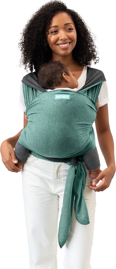 Moby Wrap MOBY Reversible Wrap Baby Carrier in Jade/Grey