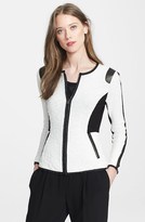 Thumbnail for your product : Rebecca Taylor Textured Fitted Jacket