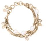 Alexander McQueen faux pearl and crystal bracelet