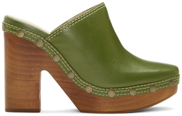 prada velvet clog mule